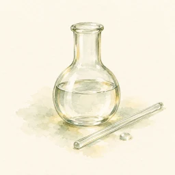 Акварельная иллюстрация: Молочная кислота · Lactic Acid